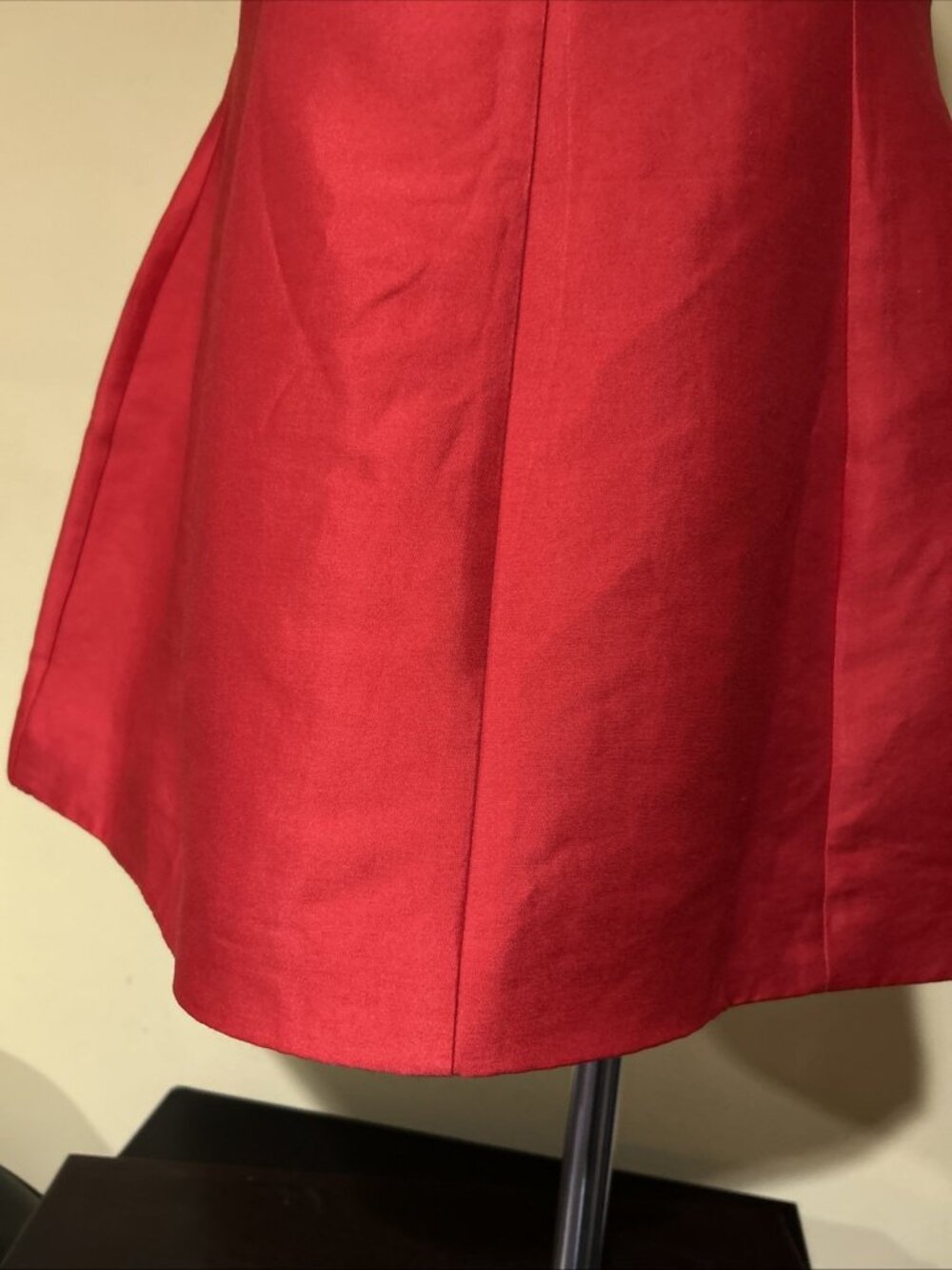 Showpo Sheeran Large Mini Dress Red Plunge A-Line Size AU 16 US 12 NWT - Picture 6 of 11